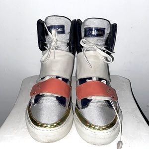 RAF Simons AW12 Holographic Hightop Sneakers Archive Grail EU41 1/1 Rare Find‌‌